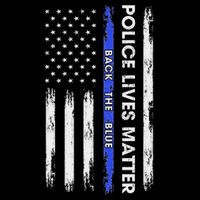 Back The Blue Thin Blue Line Usa Flag Police Lives Matter Womens Tank Top
