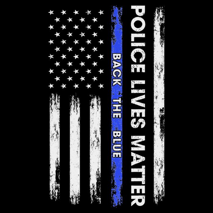 Back The Blue Thin Blue Line Usa Flag Police Lives Matter Womens Tank Top