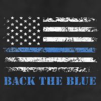 Back The Blue Thin Blue Line American Flag Police Support Adult Drive Performance Visor