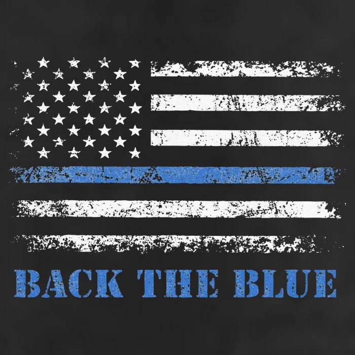 Back The Blue Thin Blue Line American Flag Police Support Adult Drive Performance Visor