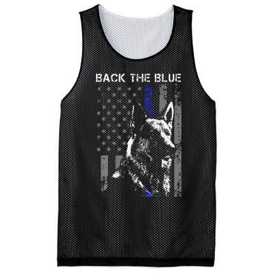 Back The Blue Thin Blue Line Flag K9 German Shepherd Police Mesh Reversible Basketball Jersey Tank