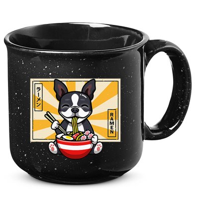 Boston Terrier 15oz Campfire Ceramic Mug