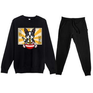 Boston Terrier Premium Crewneck Sweatsuit Set