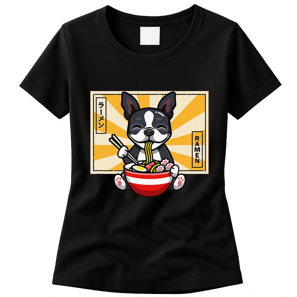 Boston Terrier Womens T-Shirt