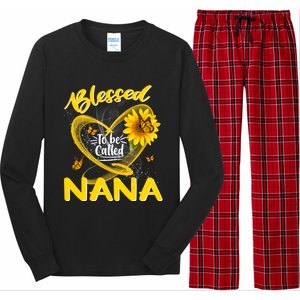 Blessed To Be Called Nana Cute Sunflower MotherS Day Long Sleeve Pajama Set