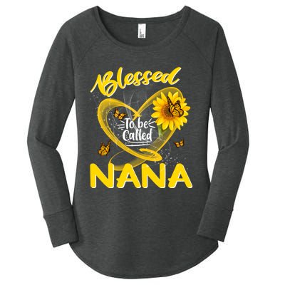 Blessed To Be Called Nana Cute Sunflower MotherS Day Women's Perfect Tri Tunic Long Sleeve Shirt