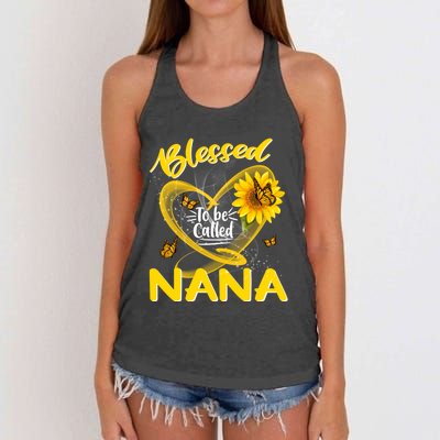 Blessed To Be Called Nana Cute Sunflower MotherS Day Women's Knotted Racerback Tank