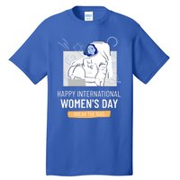 Break The Bias Astronaut Happy International S Day Funny Gift Tall T-Shirt