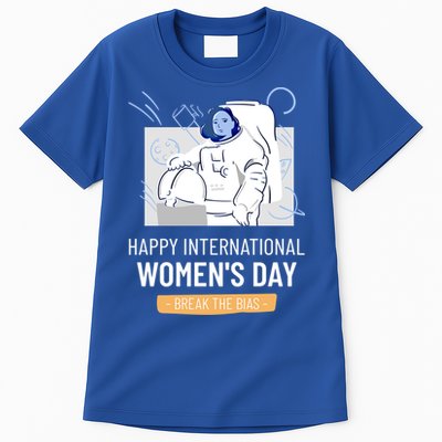 Break The Bias Astronaut Happy International S Day Funny Gift Tall T-Shirt