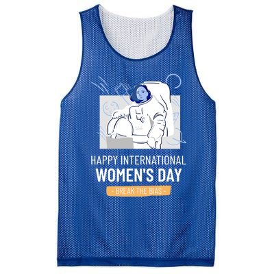 Break The Bias Astronaut Happy International S Day Funny Gift Mesh Reversible Basketball Jersey Tank