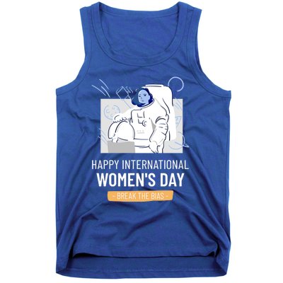 Break The Bias Astronaut Happy International S Day Funny Gift Tank Top