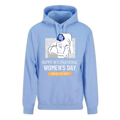 Break The Bias Astronaut Happy International S Day Funny Gift Unisex Surf Hoodie