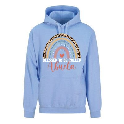 Blessed To Be Called Abuela Rainbow MotherS Day Leopard Cool Gift Unisex Surf Hoodie