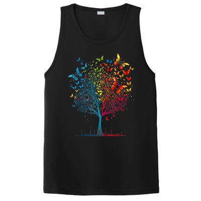 Butterfly Tree Beautiful Women Men Graphic PosiCharge Competitor Tank