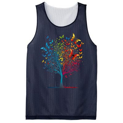 Butterfly Tree Beautiful Women Men Graphic Mesh Reversible Basketball Jersey Tank