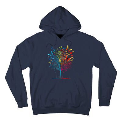 Butterfly Tree Beautiful Women Men Graphic Tall Hoodie