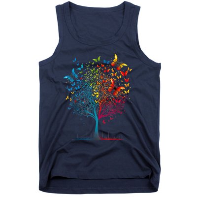 Butterfly Tree Beautiful Women Men Graphic Tank Top