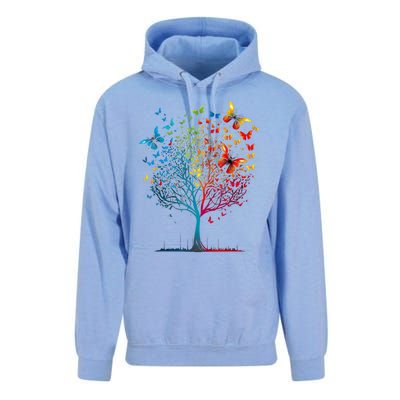 Butterfly Tree Beautiful Women Men Graphic Unisex Surf Hoodie