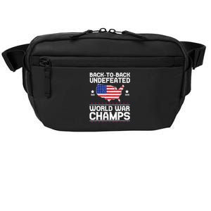 Back To Back Undefeated World War Champs 4th Of July Crossbody Pack