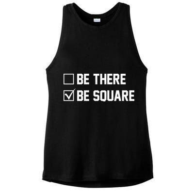 Be There Be Square Ladies PosiCharge Tri-Blend Wicking Tank