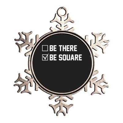Be There Be Square Metallic Star Ornament