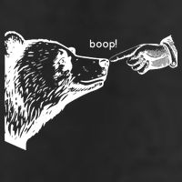 Boop The Bear Funny 7 Panel Mesh Trucker Snapback Hat
