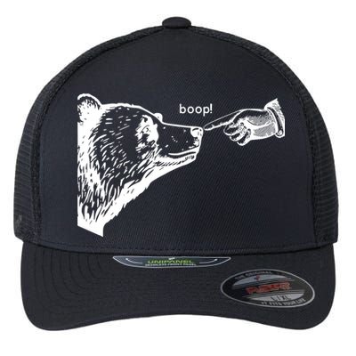 Boop The Bear Funny Flexfit Unipanel Trucker Cap