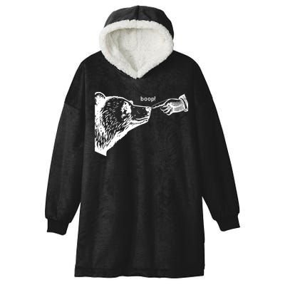 Boop The Bear Funny Hooded Wearable Blanket