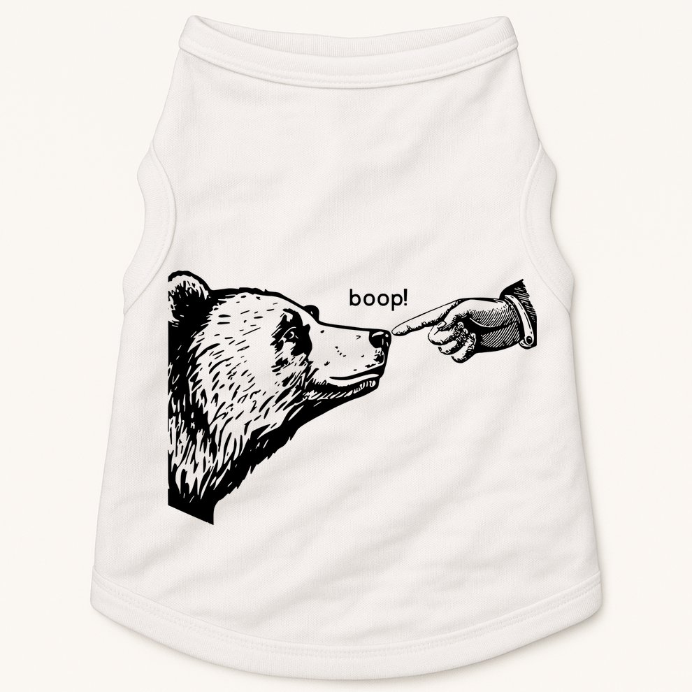 Boop The Bear Funny Doggie Tank