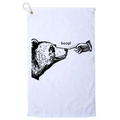 Boop The Bear Funny Golf Towel