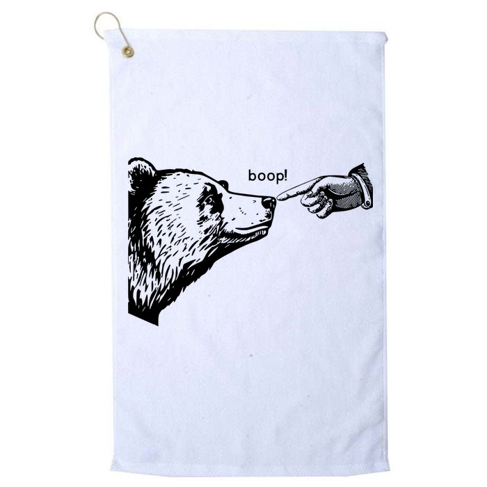 Boop The Bear Funny Golf Towel