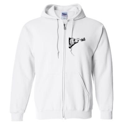 Boop The Bear Funny Full Zip Hoodie