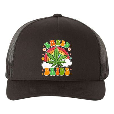 Bride To Be Cannabis Weed Lover Baked Bride Bachelorette Yupoong Adult 5-Panel Trucker Hat