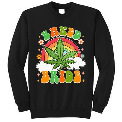 Bride To Be Cannabis Weed Lover Baked Bride Bachelorette Sweatshirt