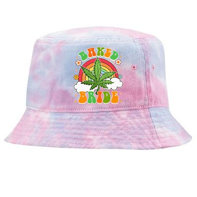 Bride To Be Cannabis Weed Lover Baked Bride Bachelorette Tie-Dyed Bucket Hat