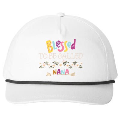 Blessed To Be Called Nana Snapback Five-Panel Rope Hat