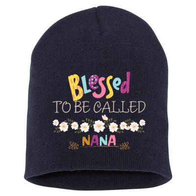 Blessed To Be Called Nana Short Acrylic Beanie