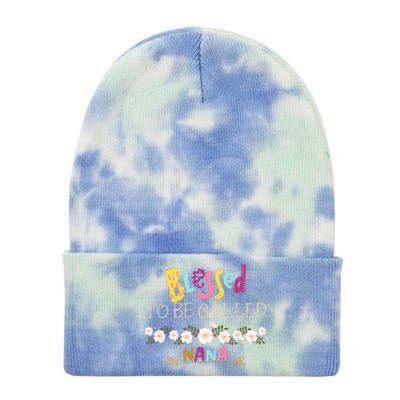 Blessed To Be Called Nana Tie Dye 12in Knit Beanie