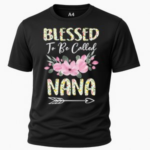 Blessed To Be Called Nana Floral Grandmother Gift MotherS Day Cooling Performance Crew T-Shirt