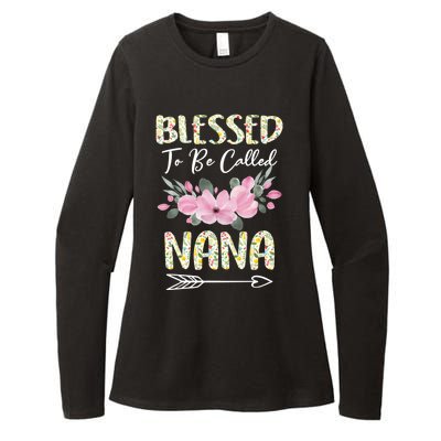 Blessed To Be Called Nana Floral Grandmother Gift MotherS Day Womens CVC Long Sleeve Shirt