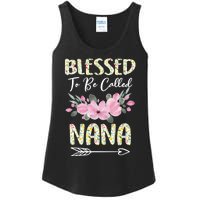 Blessed To Be Called Nana Floral Grandmother Gift MotherS Day Ladies Essential Tank