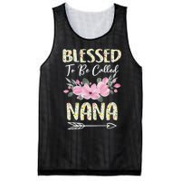 Blessed To Be Called Nana Floral Grandmother Gift MotherS Day Mesh Reversible Basketball Jersey Tank