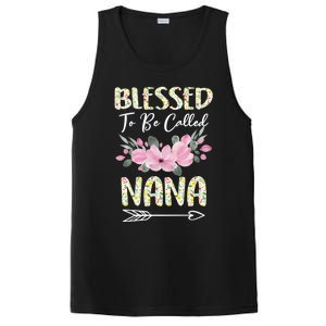 Blessed To Be Called Nana Floral Grandmother Gift MotherS Day PosiCharge Competitor Tank