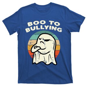 Boo To Bullying Retro Orange Unity Day Halloween Ghost T-Shirt