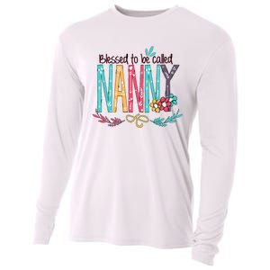 Blessed To Be Called Nanny Colorful Giftsgrandma Cooling Performance Long Sleeve Crew