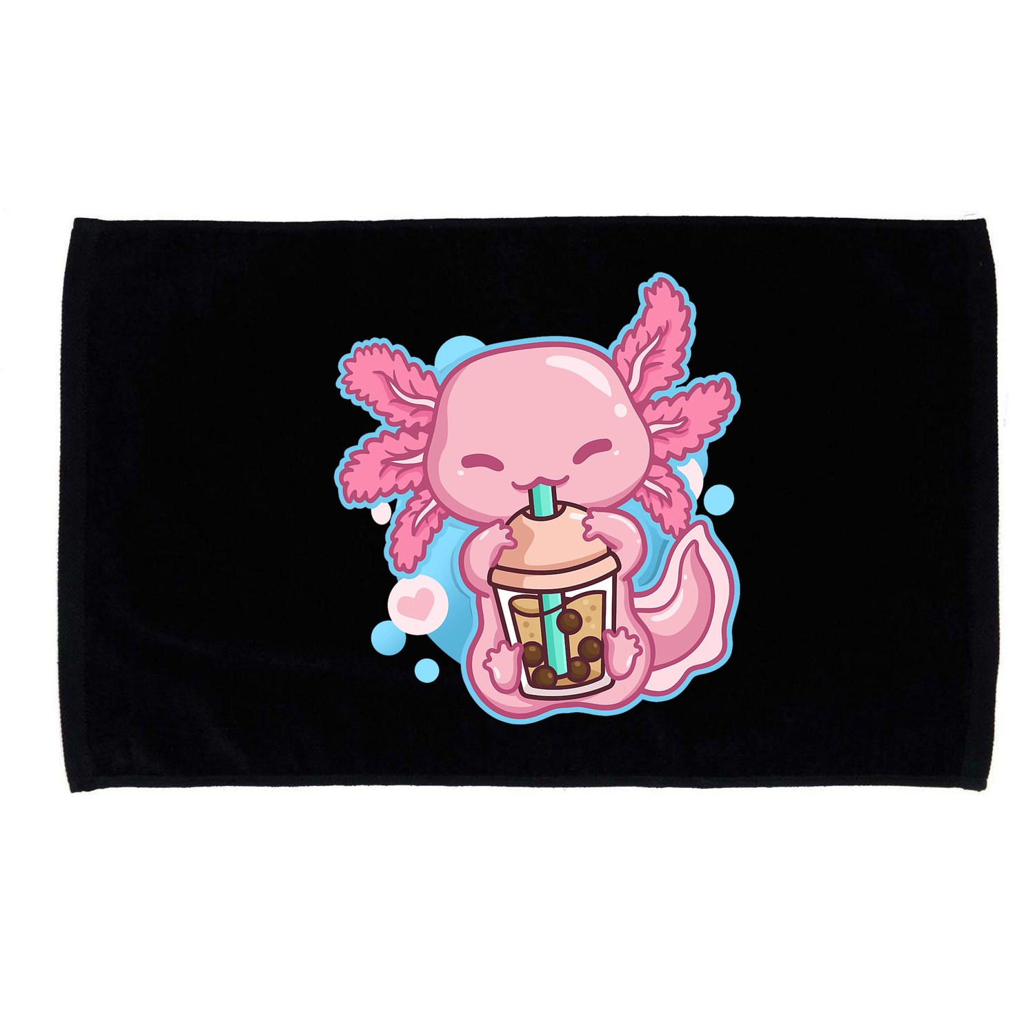 Boba Tea Bubble Tea Milk Tea Anime Axolotl  Microfiber Hand Towel