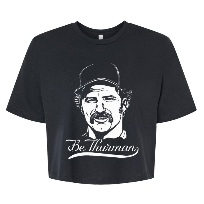 Be Thurman Baseball Championship Playoff New York Heroes Bella+Canvas Jersey Crop Tee