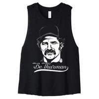 Be Thurman Baseball Championship Playoff New York Heroes Women's Racerback Cropped Tank