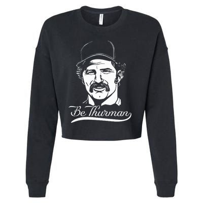 Be Thurman Baseball Championship Playoff New York Heroes Cropped Pullover Crew