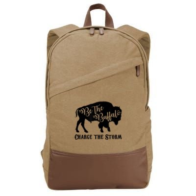 Be The Buffalo Charge The Storm Success Cotton Canvas Backpack